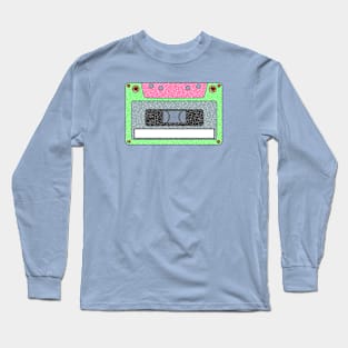 Cassette Tape Name Tag Long Sleeve T-Shirt